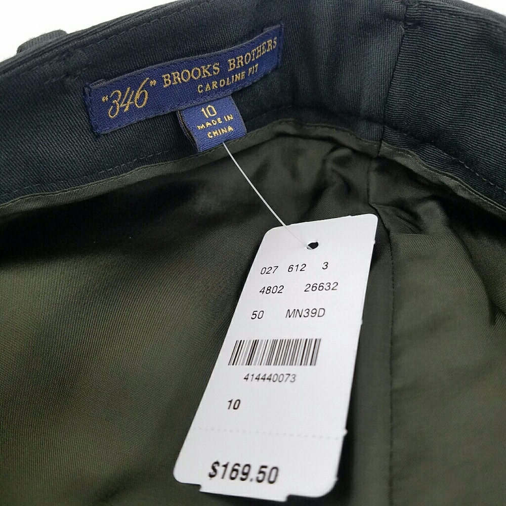 NEW Brooks Brothers Caroline Green Dress Slacks - Picture 8 of 8